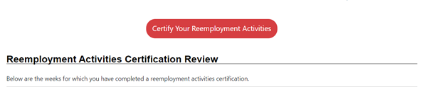 Certify Your Reemployment Activities