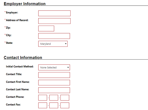 Enter Employer Info