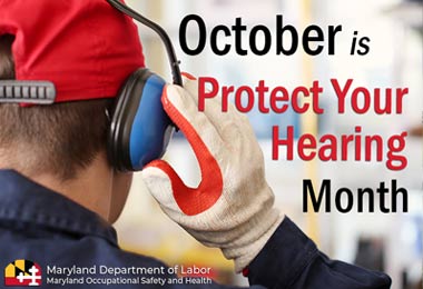 worker with gloves and headphones on
