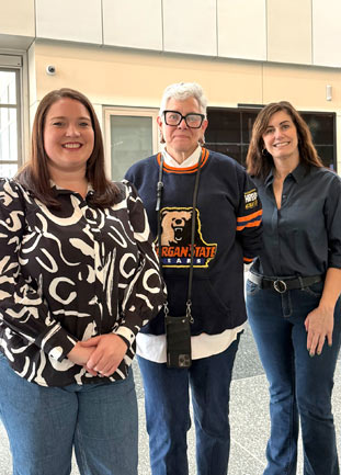 L-R Kayla Karpp, Manager at CIDQ,  Kim Morrison Race, CID,  Program Director of Interior Design 