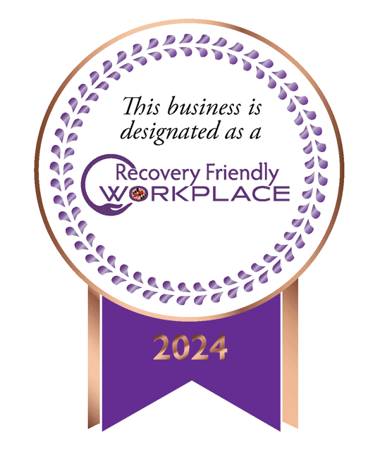 This business is designated as a Bronze Recovery Friendly Business Medal with Bronze Trim
